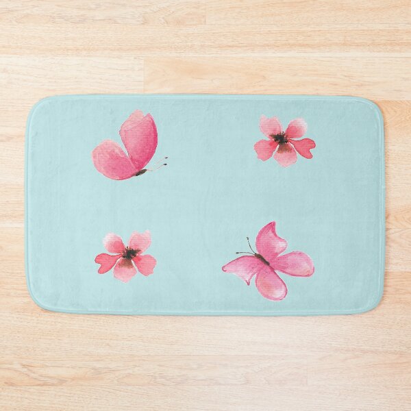 Item preview, Butterflies and pink flowers designed and sold by Fradema.