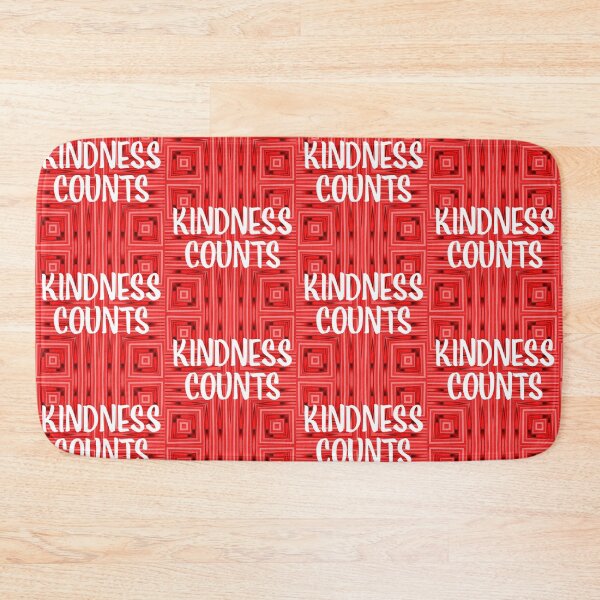 Item preview, Patterned red design with text "Kindness Counts" designed and sold by With My Hands By K.