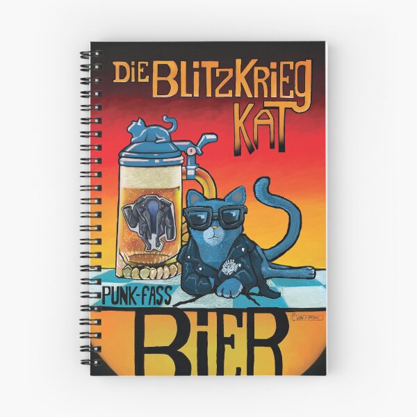 Artikelvorschau, Die Blitzkrieg Kat Punk Fass Bier entworfen und verkauft von Wayne Brown.