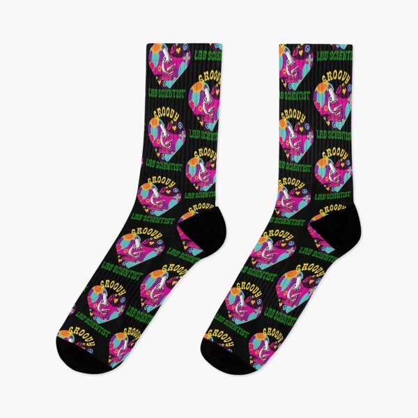 Artikelvorschau, RETRO HIPPIE STYLE GROOVY LAB SCIENTIST MEDICAL LABORATORY SCIENTIST entworfen und verkauft von Hippiesole.