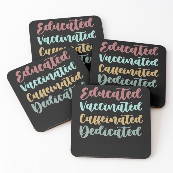 Item preview, Educated Vaccinated Caffeinated Dedicated ,Funny Nurse Coffee designed and sold by Noussairox.