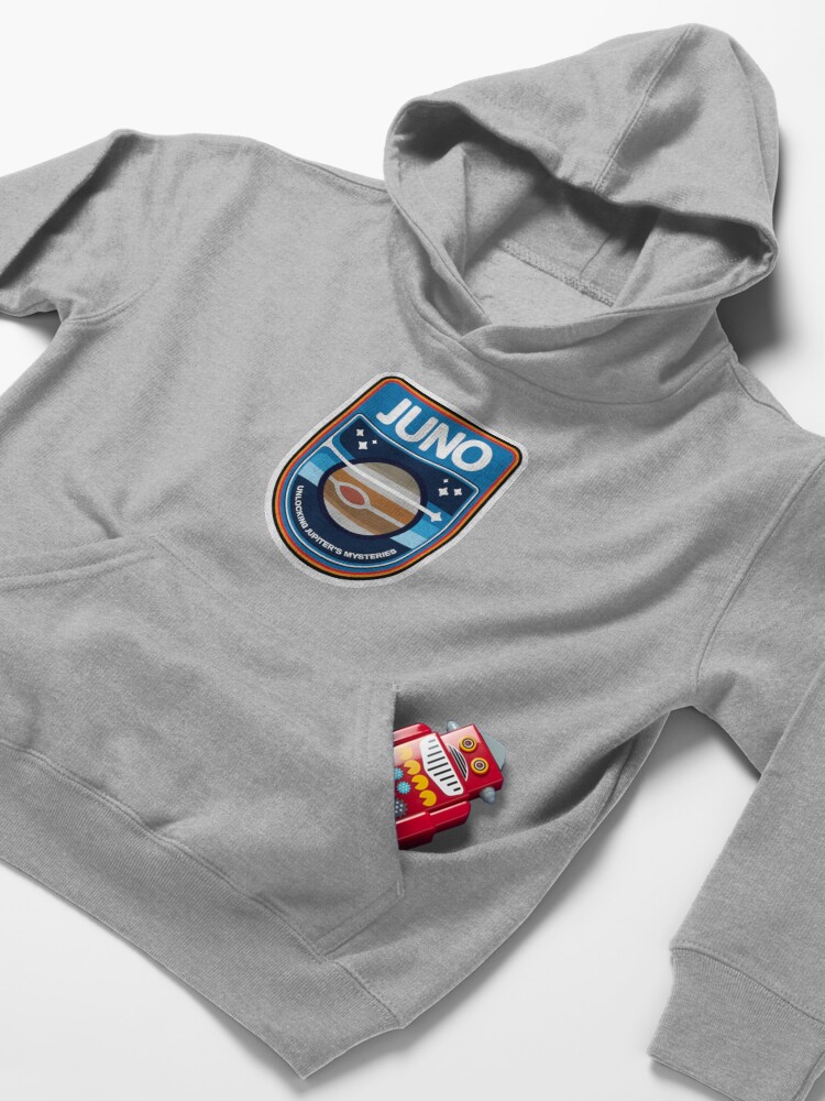 Alternate view of JUNO New Frontiers Logo Kids Pullover Hoodie