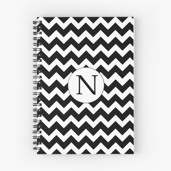 Item preview, N Black Chevron designed and sold by MonogramMonkey.