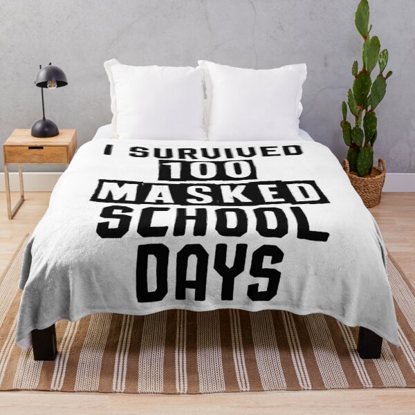 Item preview, I Survived 100 Masked School Days ,Funny 100th Day Of School designed and sold by Noussairox.