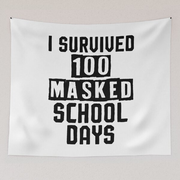 Item preview, I Survived 100 Masked School Days ,Funny 100th Day Of School designed and sold by Noussairox.