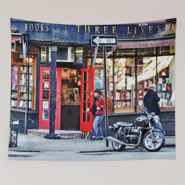 Item preview, Manhattan NY - Greenwich Village Bookstore designed and sold by Susan Savad.
