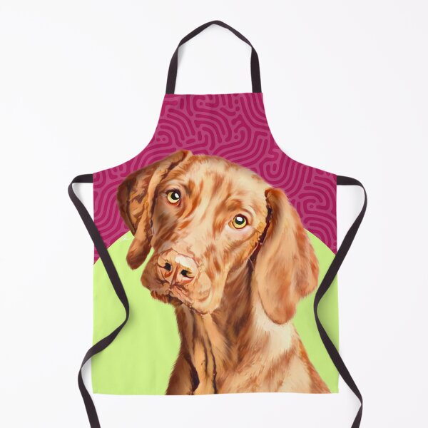 Item preview, Weimaraner dog art with yellow eyes on a lime background designed and sold by forziati design.