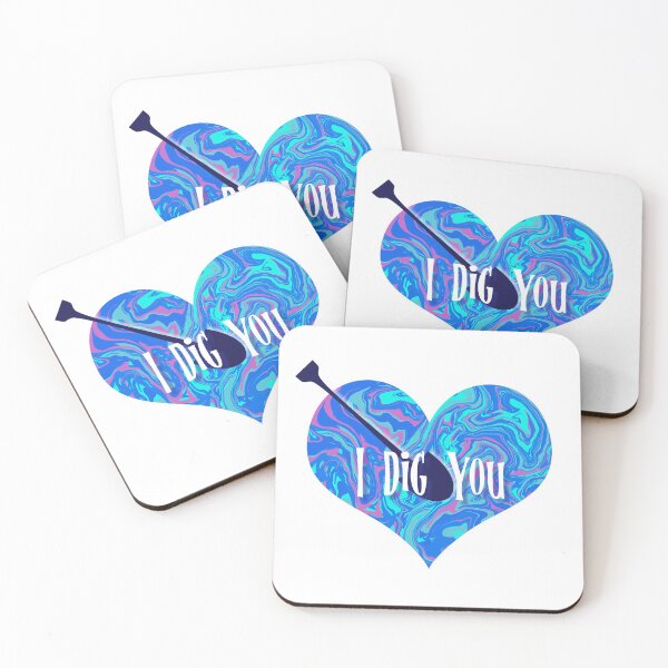 Item preview, I Dig You Valentine’s Day Abstract Bubblegum Heart with Arrow   designed and sold by AMSonArt.