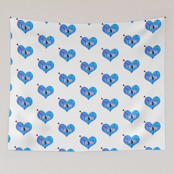 Item preview, I Dig You Valentine’s Day Abstract Bubblegum Heart with Arrow   designed and sold by AMSonArt.