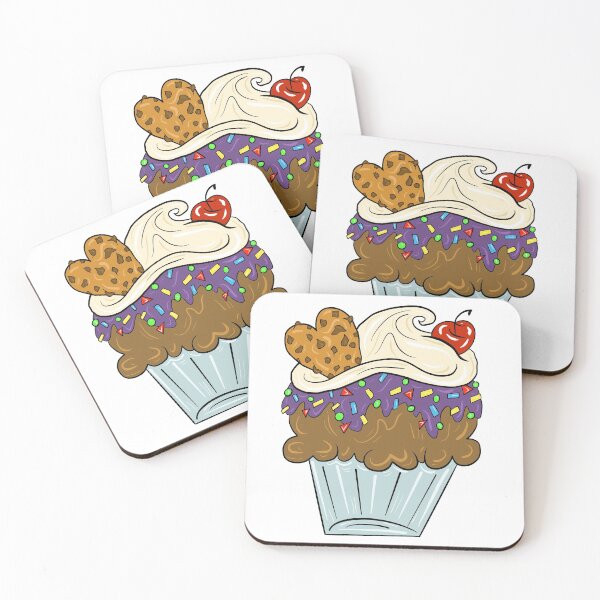 Item preview, Valentines Cookie and Shape Sprinkles Cupcake  designed and sold by missmann.