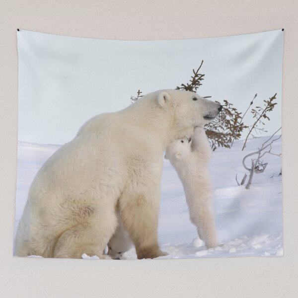Item preview, Polar bear cub playing with Mom designed and sold by Marion Joncheres.