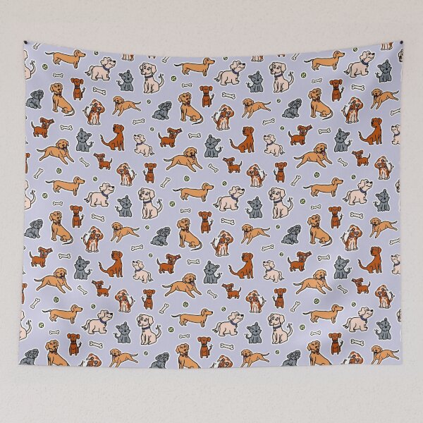 Item preview, Happy Dog Pattern designed and sold by blackheart creations.