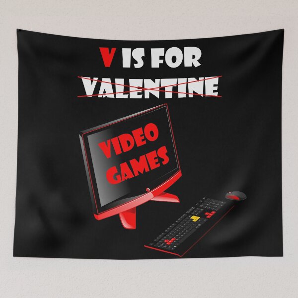 Item preview, V Is For Valentine Video Games designed and sold by odrito.