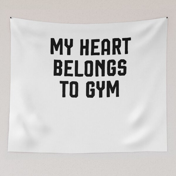 Item preview, My Heart Belongs To Gym ,Funny Valentine's Day designed and sold by Noussairox.