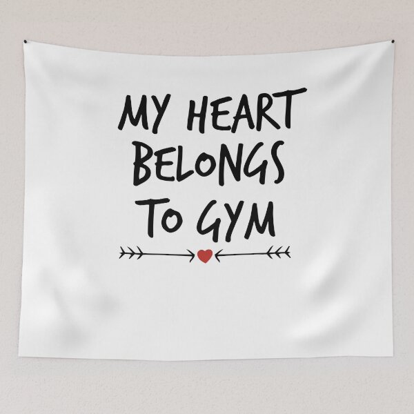 Item preview, My Heart Belongs To Gym ,Funny Valentine's Day designed and sold by Noussairox.