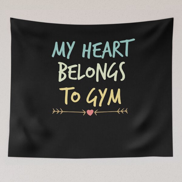 Item preview, My Heart Belongs To Gym ,Funny Valentine's Day designed and sold by Noussairox.