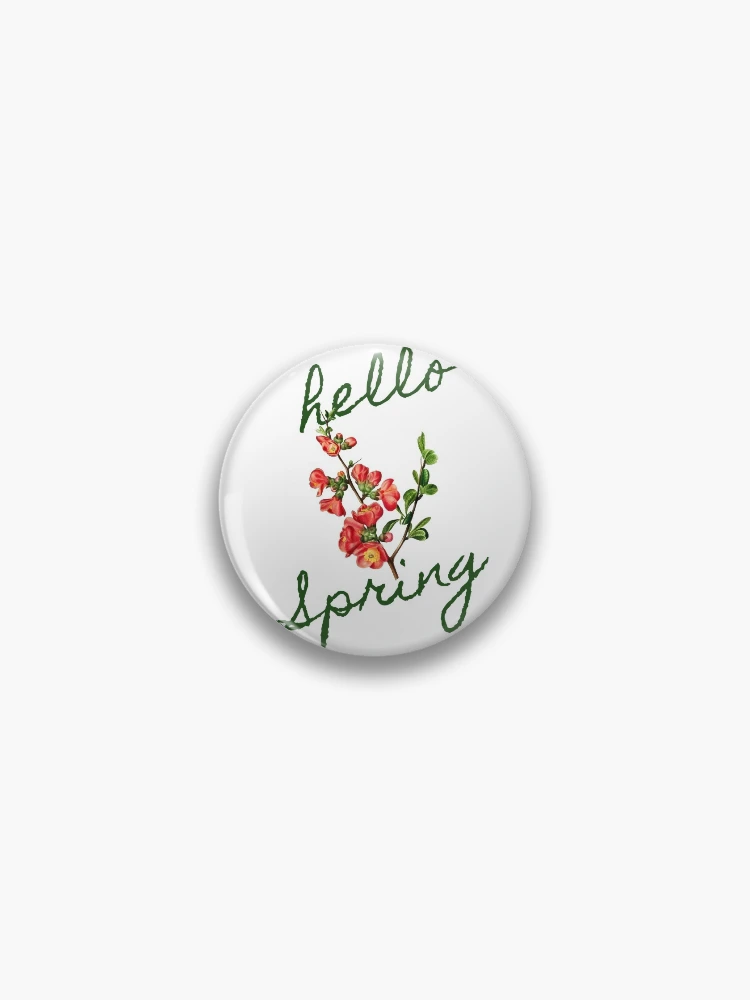 Thumbnail 1 of 3, Pin, Hello, Spring designed and sold by hashnan21.