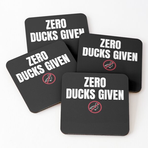 Item preview, ZERO DUCKS GIVEN Funny Text Based Sarcasm Emotional & Play On Words Quote Humor designed and sold by ZEROXCOOL.