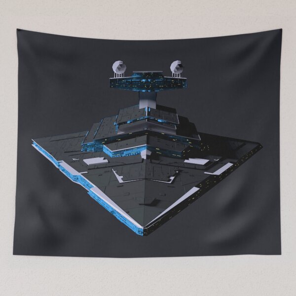 Item preview, Blue Black Sci fi galaxy movie spaceship  designed and sold by theinkypensieve.