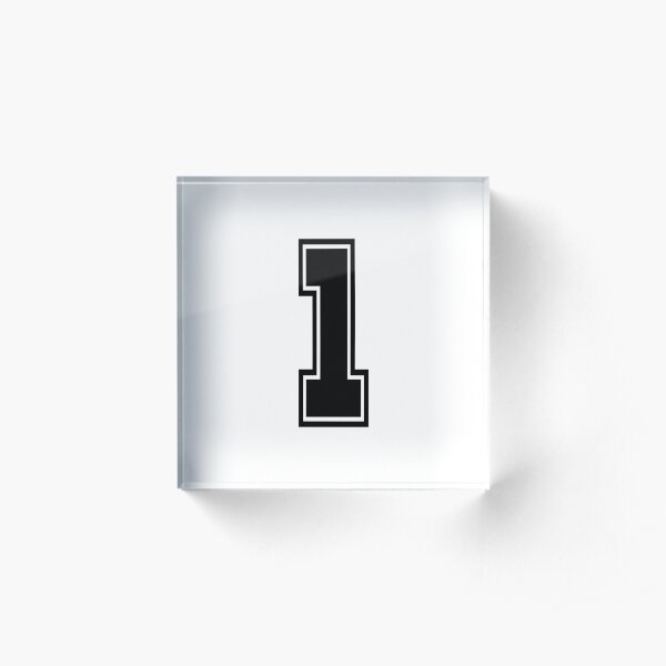 Number “1” Acrylic Block for Sale by m