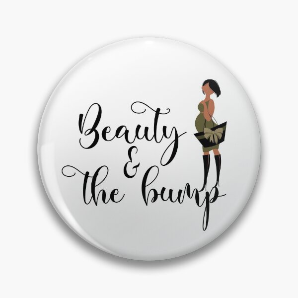 Item preview, BEAUTY & THE BUMP BABY (BROWN SKIN SHADE) designed and sold by wildwhimsical.