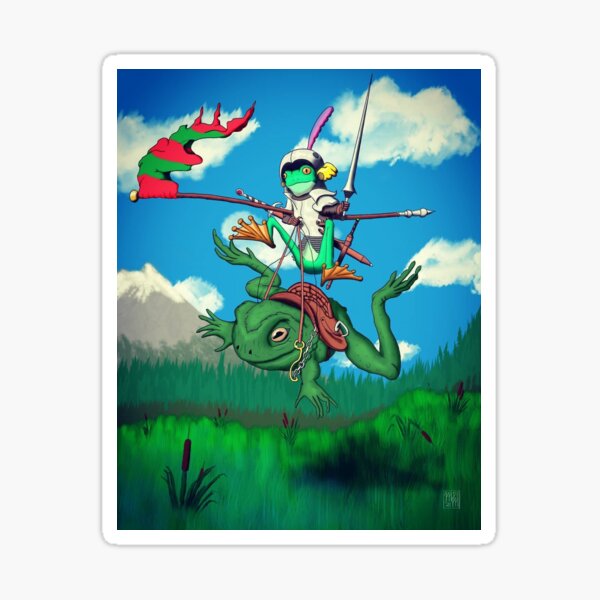 Hopping Chivalry Sticker