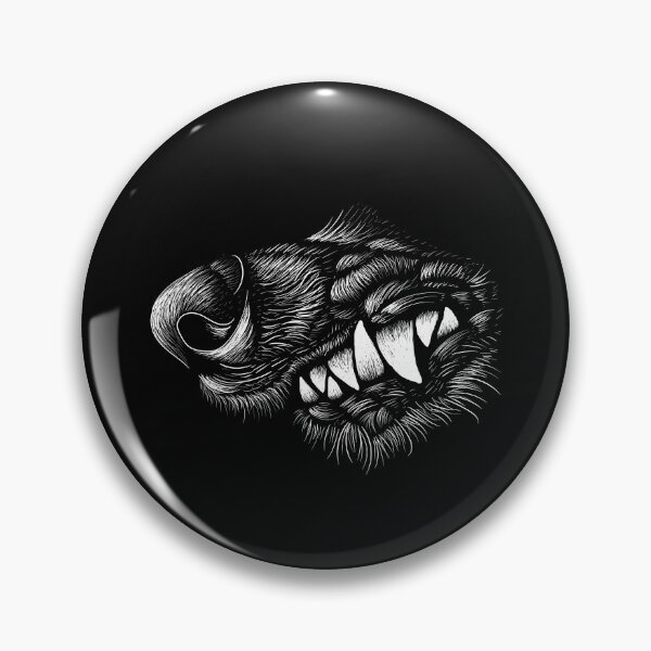 Item preview, Vintage Growling Wolf In Prowling In darkness designed and sold by aMortalArtist.