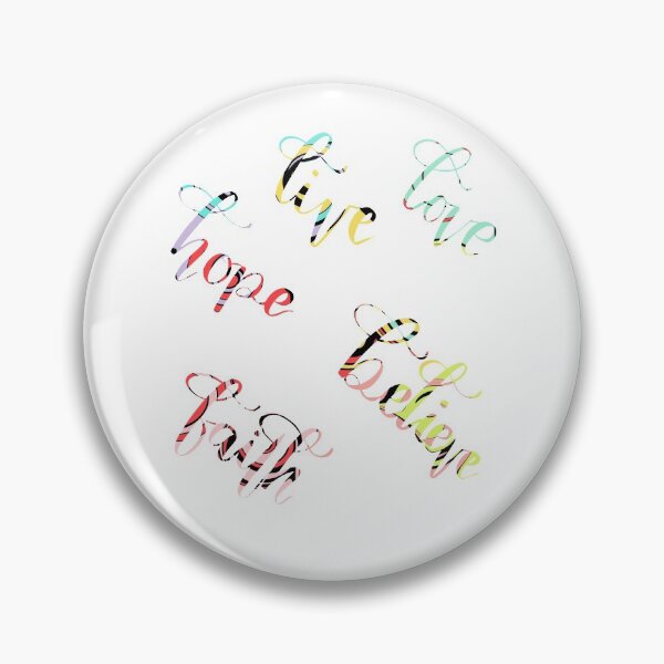 Item preview, Love Live Believe Hope Faith positive quote  Handlettering designed and sold by atiksugiwara.