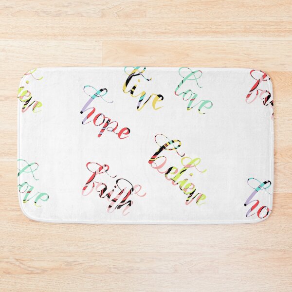 Item preview, Love Live Believe Hope Faith positive quote  Handlettering designed and sold by atiksugiwara.