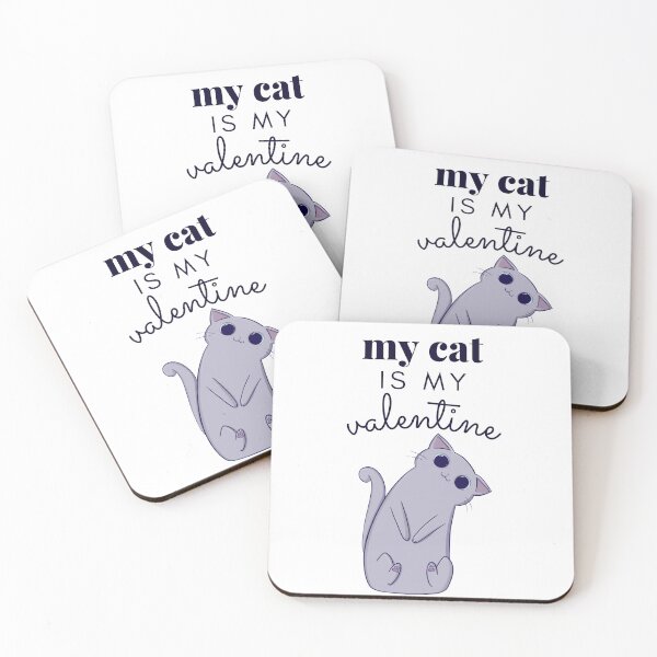 Item preview, My cat is my valentine  designed and sold by Think-Kitten.