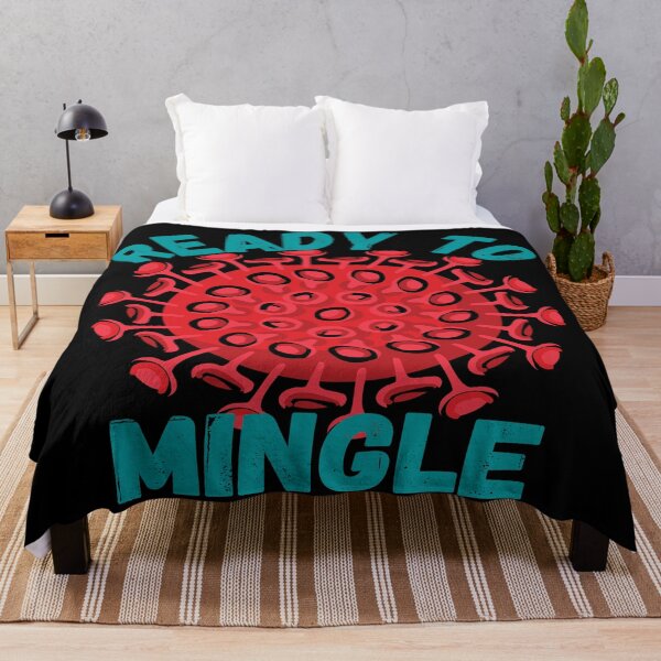 Item preview, READY TO MINGLE FUNNY VIRUS MEDICAL LABORATORY SCIENTIST designed and sold by Hippiesole.