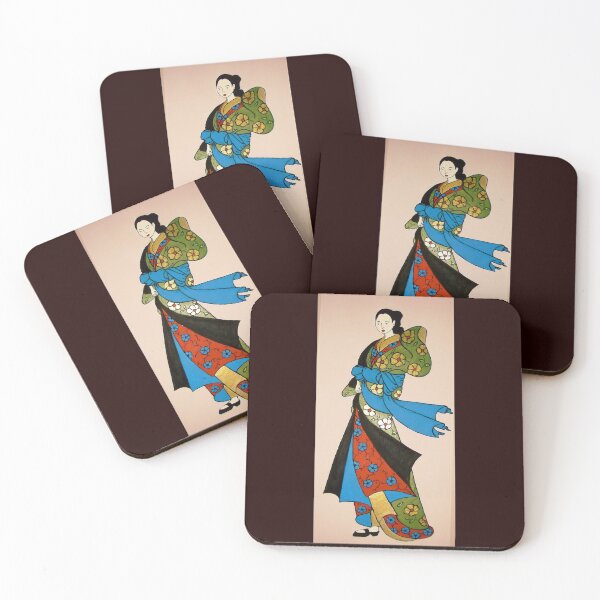 Item preview, Geisha in red, blue and green designed and sold by Shulie1.