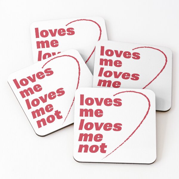 Item preview, Loves Me Loves Me Not Red designed and sold by PotentQuotable.
