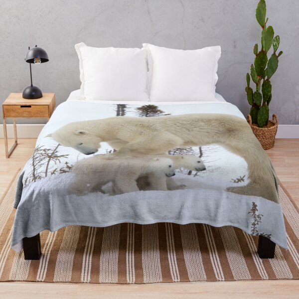 Item preview, Mother polar bear watching over her cubs designed and sold by Marion Joncheres.