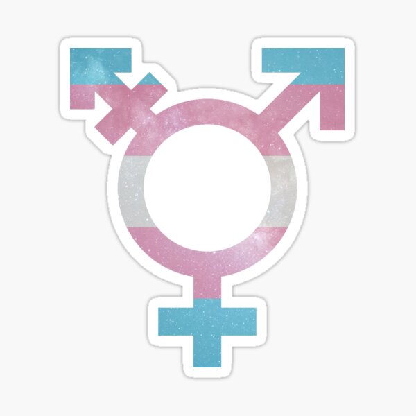 Trans Symbol Galaxy Sticker