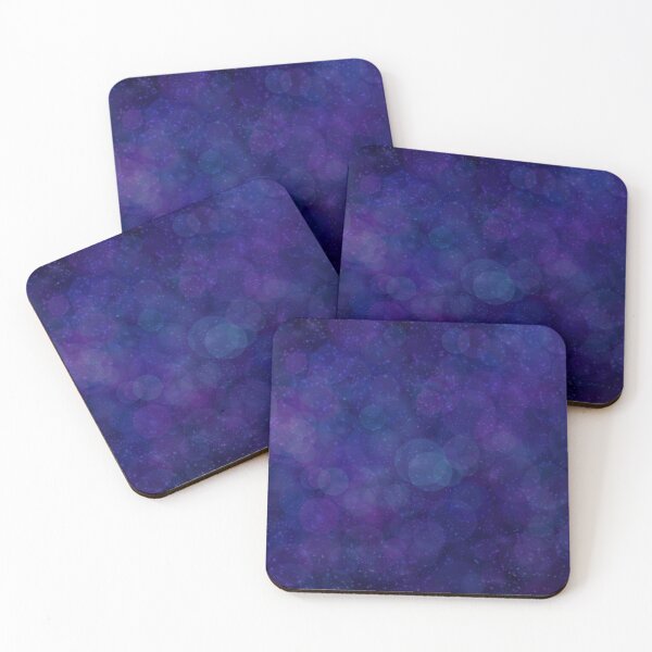Item preview, Dark blue and purple glitter bokeh abstract designed and sold by DanaAndTheBooks.