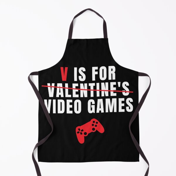 Artikelvorschau, V ist für Valentinstag (Videospiele) Funny Text Based Gamer & Relationship Quote Humor entworfen und verkauft von ZEROXCOOL.