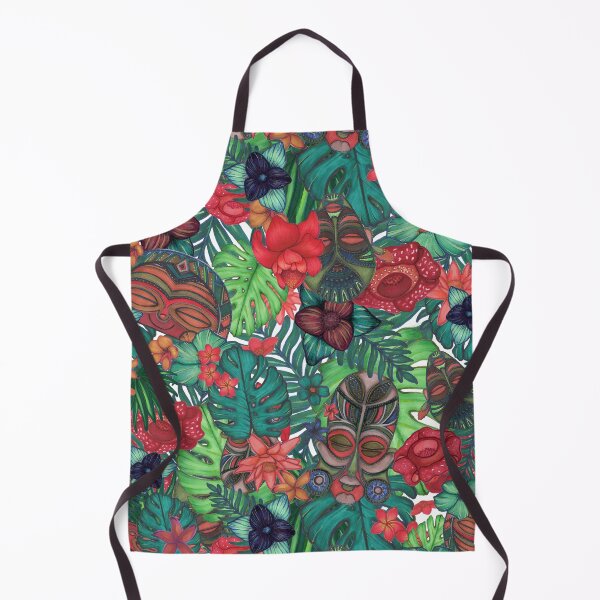 Item preview, tribeVib.white. jungle pattern, hand drawn, all over, ethnic, jungle, wildlife protector designed and sold by Soulape.