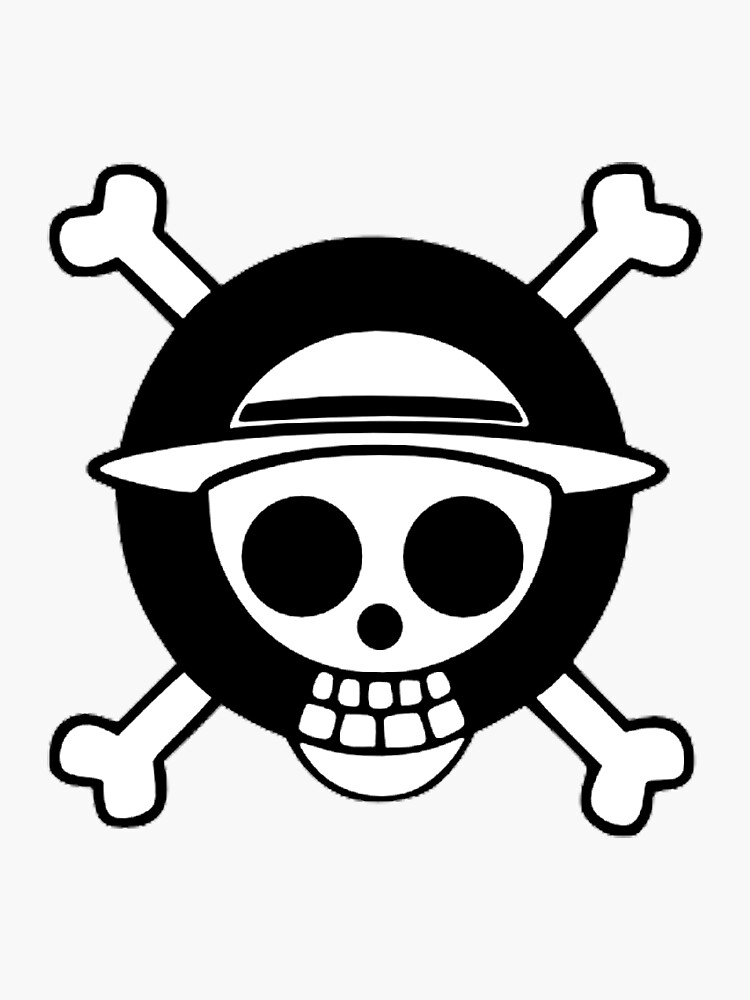 Pirate Sticker - One Piece Logo Dimensions 10 cm
