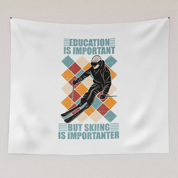 Item preview, Education Is Important But Skiing Is Importanter designed and sold by Adel Qasem.