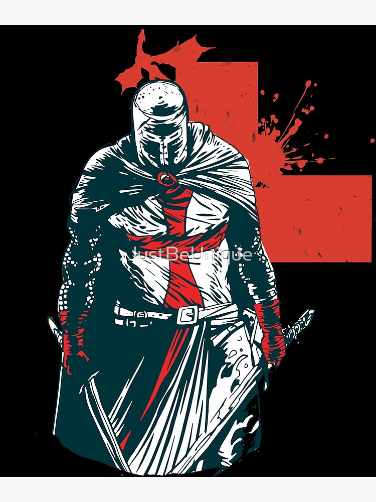 Knight Templar Crusader American Flag Crusader Warrior Christian