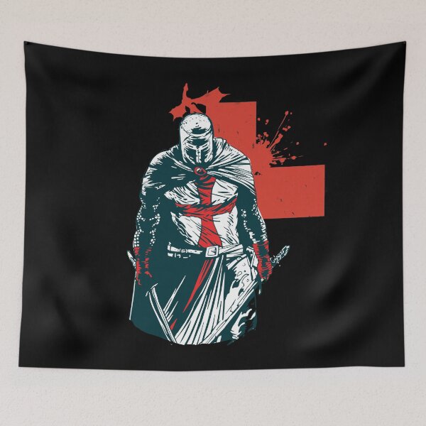Item preview, Knight Templar Crusader American Flag, Crusader Warrior Christian Gifts designed and sold by . JustBeUnique ..