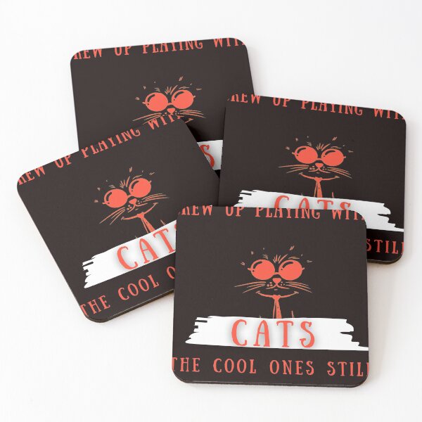 Item preview, Some Of Us Grew Up Playing With Cats The Cool Ones Still Do Funny Cat Quote designed and sold by arteesy.