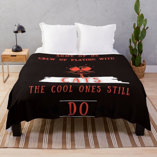 Item preview, Some Of Us Grew Up Playing With Cats The Cool Ones Still Do Funny Cat Quote designed and sold by arteesy.