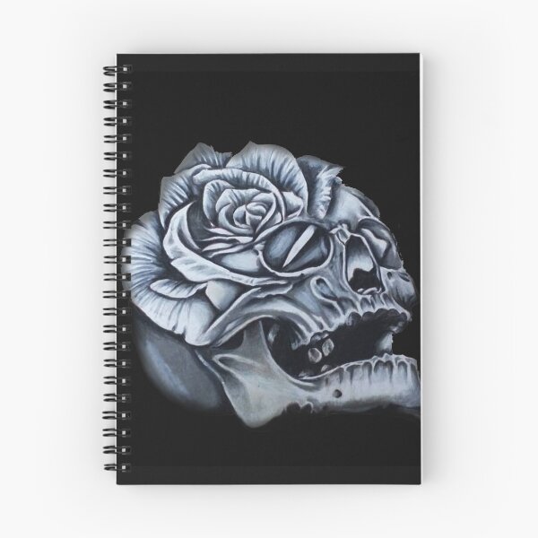 Item preview, Cráneo Rose Morph Black designed and sold by kelseytattoo.