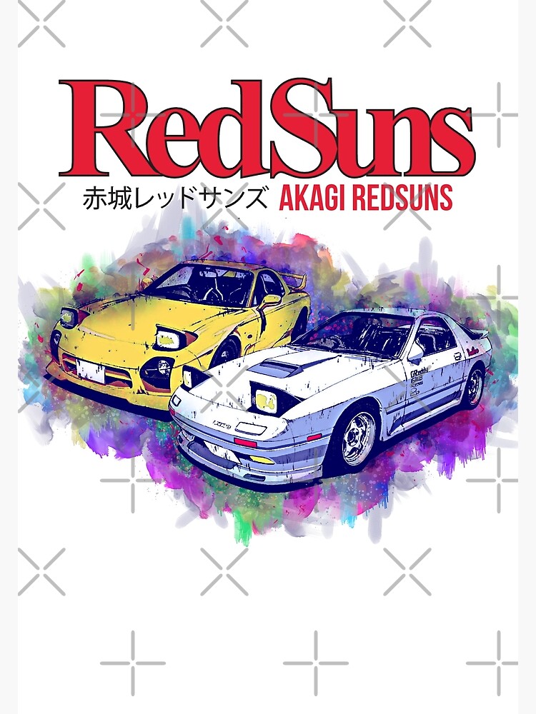 Initial D Akagi RedSuns Painted Poster for Sale by GeeknGo