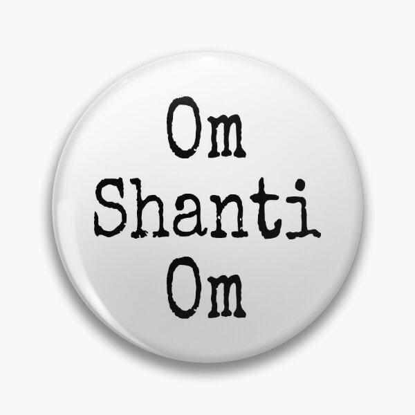 Item preview, Om Shanti Om Typography designed and sold by wordznart.