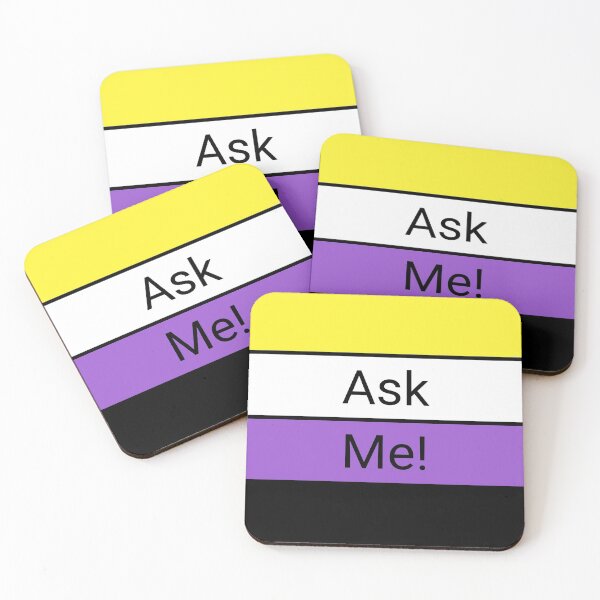 Item preview, NonBinary Pronous Flag Asked Me! designed and sold by ZavierArnold.