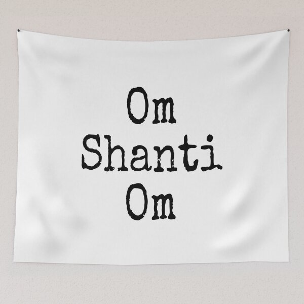 Item preview, Om Shanti Om Typography designed and sold by wordznart.