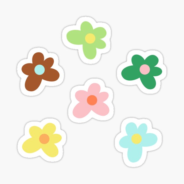 Flower Vinyl Sticker Peony Iris Rose Sticker Pack Floral Stickers  Waterproof Stickers Botanical Flower Stickers 